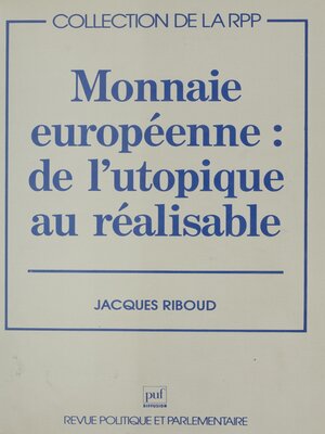cover image of Monnaie européenne